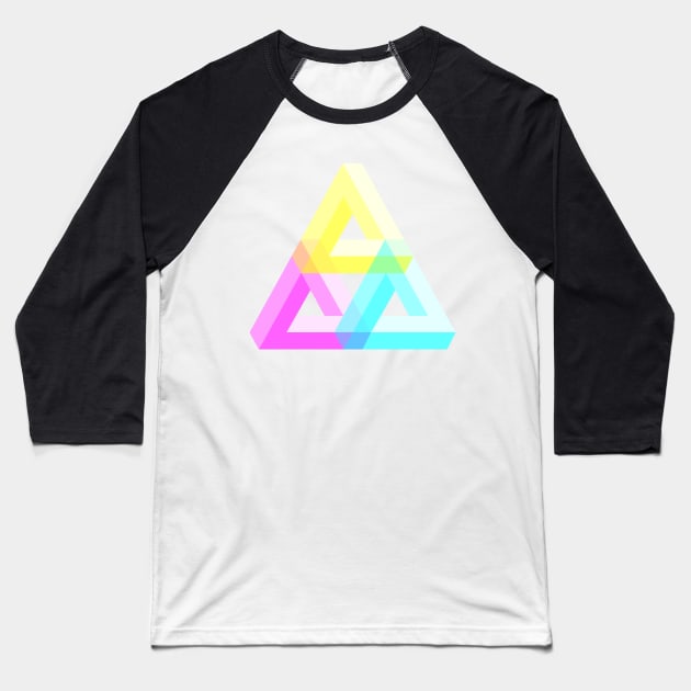 Impossible AND transparent triangles V3 Baseball T-Shirt by TRIME